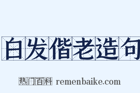 白发偕老造句是什么意思的图片